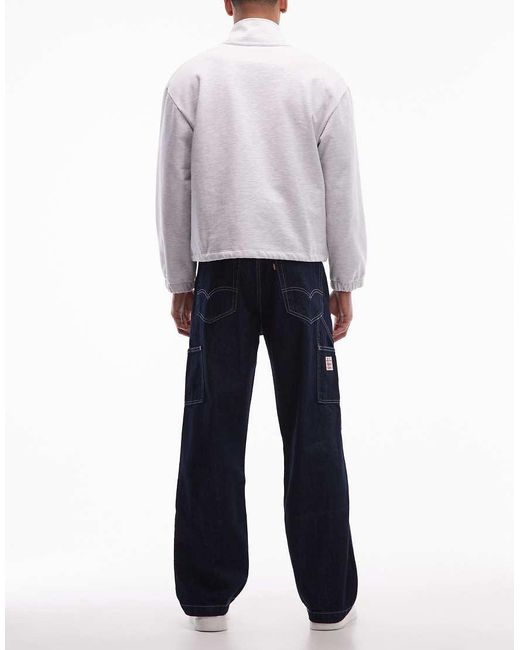 Levi's Blue Workwear 568 Loose Double Knee Jeans for men