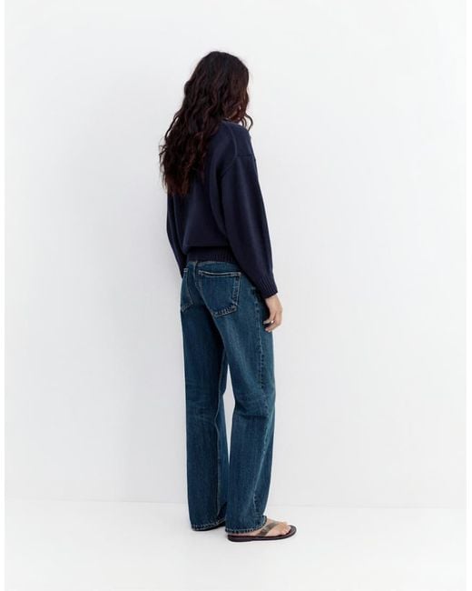 Pull&Bear Blue Oversize Jumper