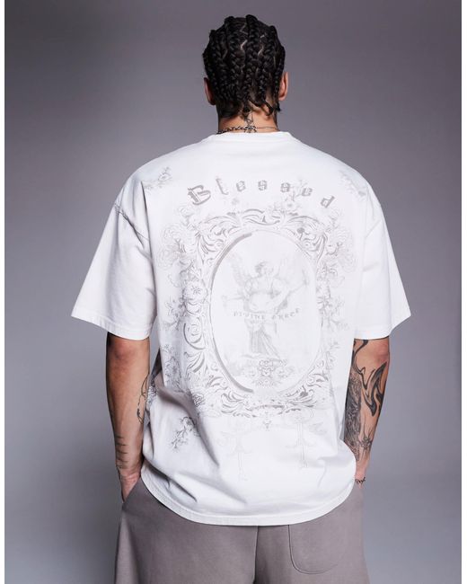 Liquor N Poker – lässig geschnittenes t-shirt in White für Herren