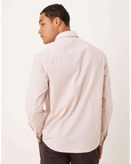 ASOS White Formal Check Regular Shirt for men