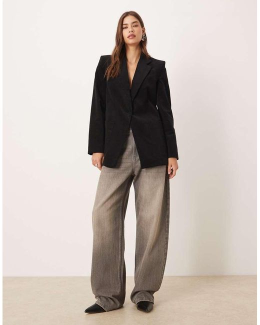 Mango Black Tailored Blazer