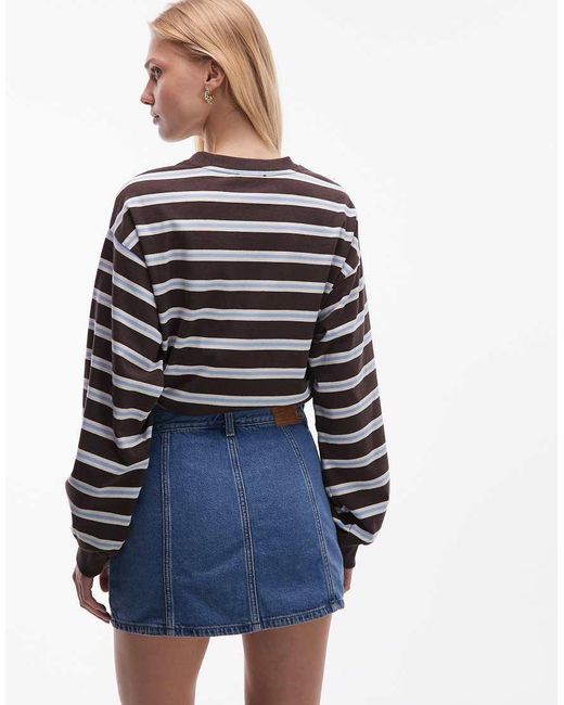 Levi's Blue Button Front Denim Skort