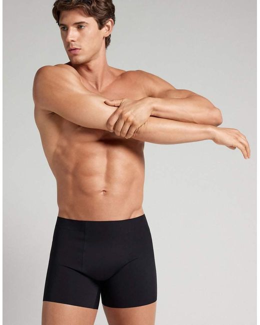Intimissimi Black Seamless Microfibre Boxers for men