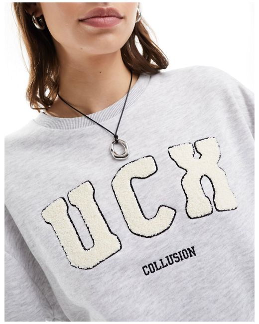Collusion Gray – oversize-sweatshirt