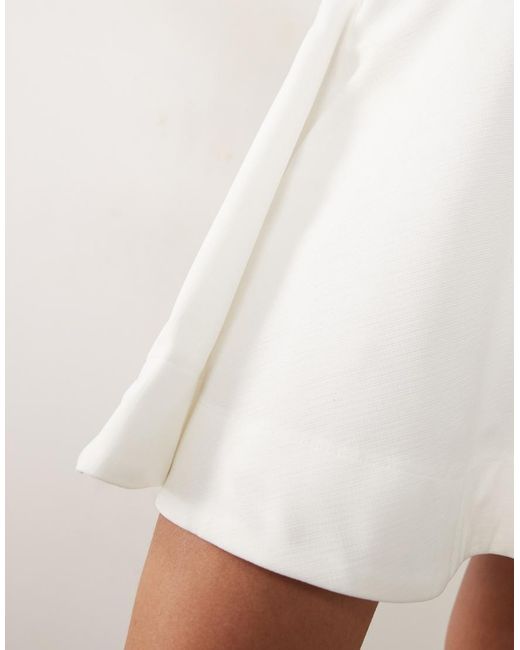 ASOS Natural Co-ord Bonded Circle Voluminous Skirt