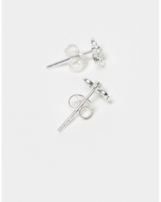 Kingsley Ryan Metallic – schleifen-ohrstecker aus sterling mit eingesetzten schmucksteinen