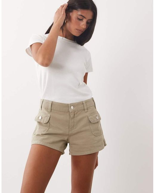 ASOS Cargo Minishort in het Natural