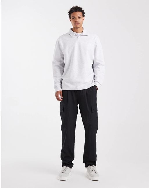 ASOS Gray Tapered Cargo Pants for men