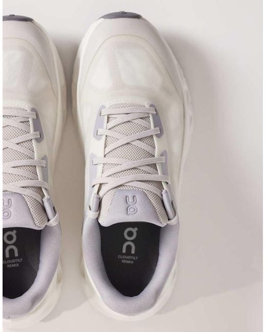 On Shoes White Cloudtilt Remix All Day Trainers