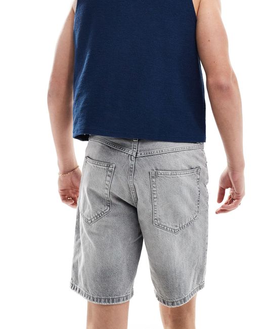Short en jean - délavé Pull&Bear pour homme en coloris Blue