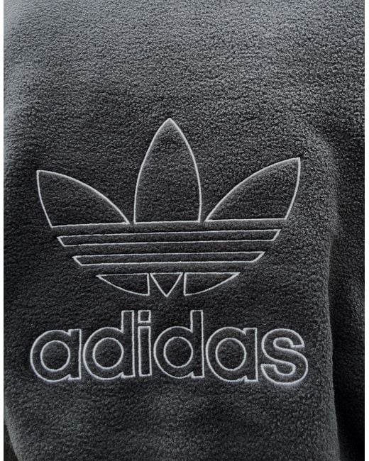 adidas Originals Polar Fleece Hoodie in Black for Men Lyst Australia