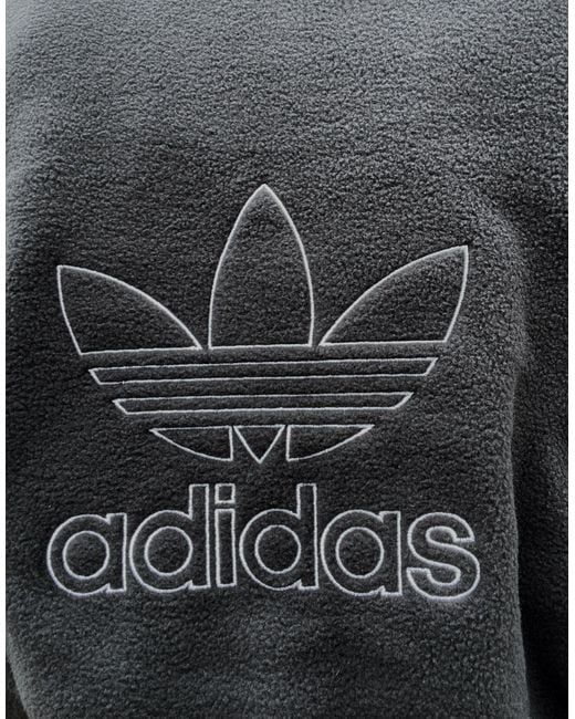 adidas Originals Polar Fleece Hoodie in Black for Men | Lyst Australia