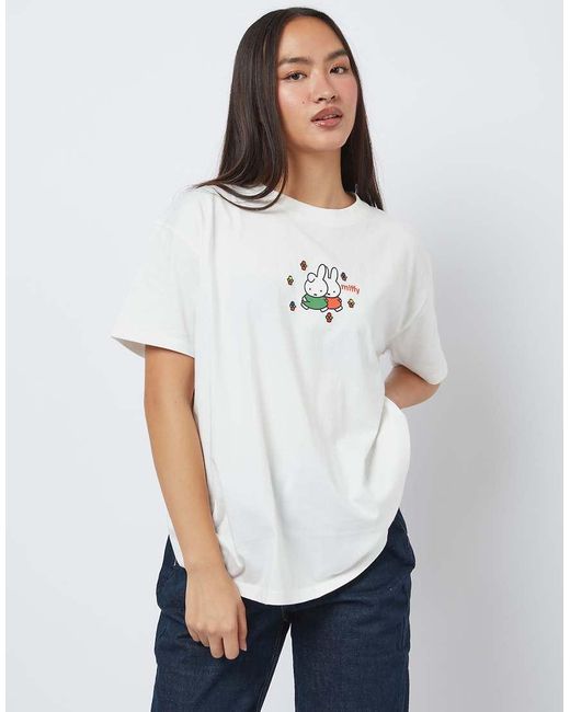 Skinnydip London White Miffy Flower Garden T-Shirt