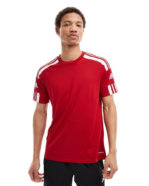 Adidas - football squadra 21 - t-shirt rossa di Adidas Originals in Red