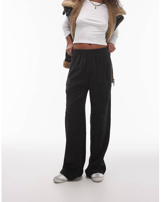 TOPSHOP Black Cord Jogger