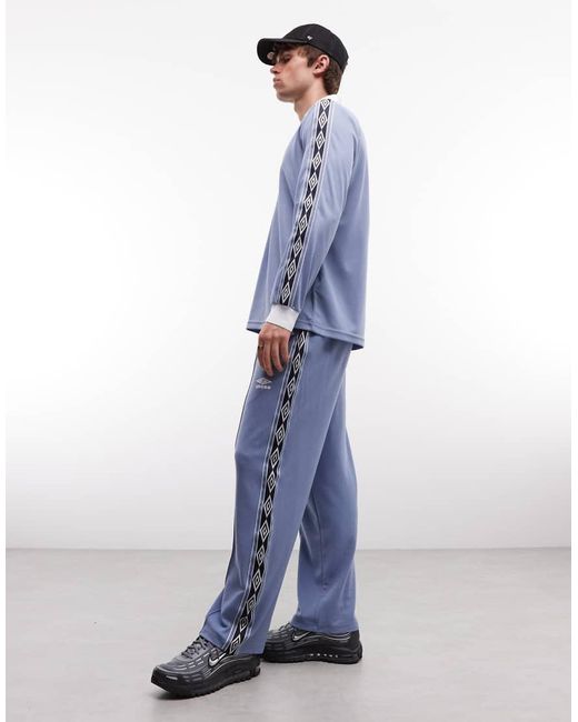 Umbro Blue Taped Track Pant for men