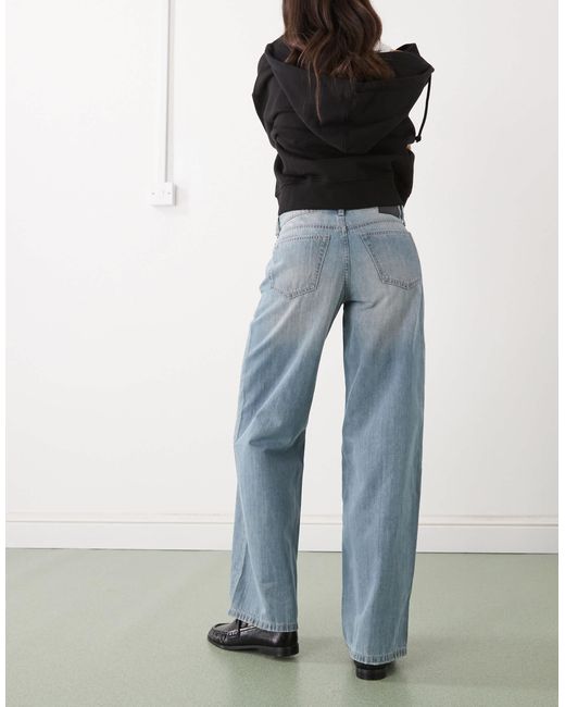 Weekday Blue Ample Low Loose Jeans