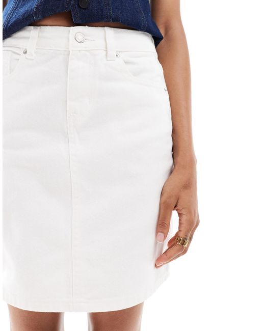 Don't Think Twice Blue Dtt Tall Gabby High Waist Denim Skirt