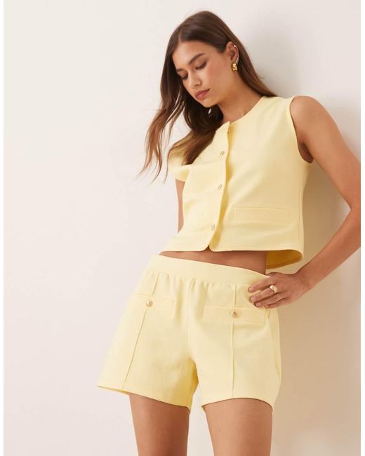 ASOS Natural Interlock Waistcoat