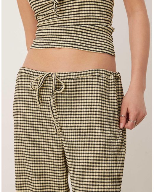 ASOS Natural – hose mit vichy-karos