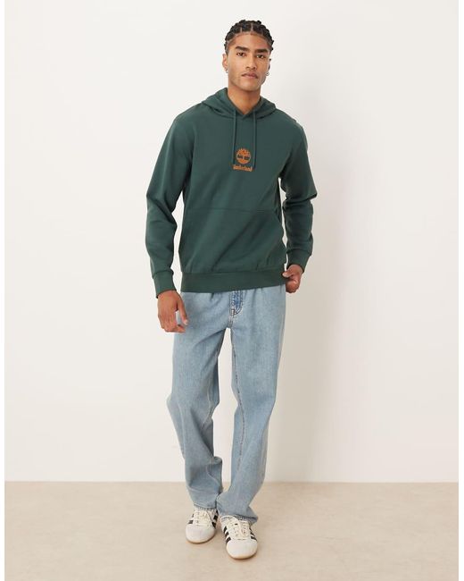 Timberland Hoodie Met Logo in het Green voor heren