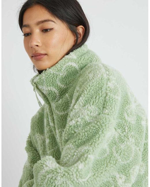 Skinnydip London Green London Cherry Borg Jacket