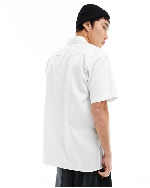 Dickies White Clintondale Shirt With Pockets for men