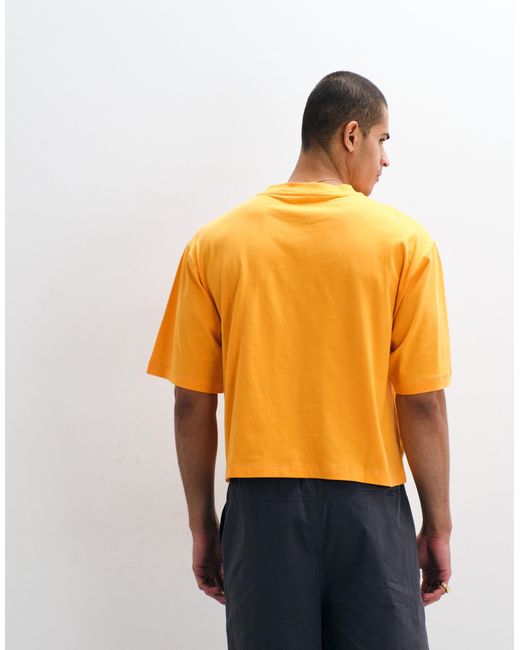 Collusion Orange Boxy Tshirt for men