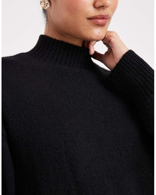 Monki Black Knit Turtleneck Sweater