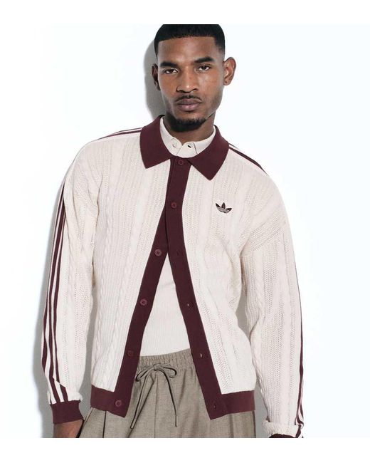 adidas Originals x ASOS Brown Knitted Cardigan for men