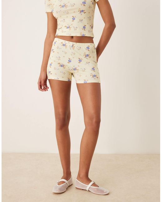 ASOS Natural Micro Shorts