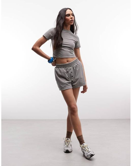CERNUCCI Gray Crop Top