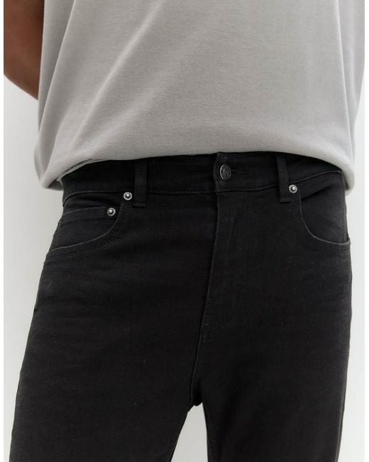 Pull&Bear Gray Basic Skinny Jeans for men
