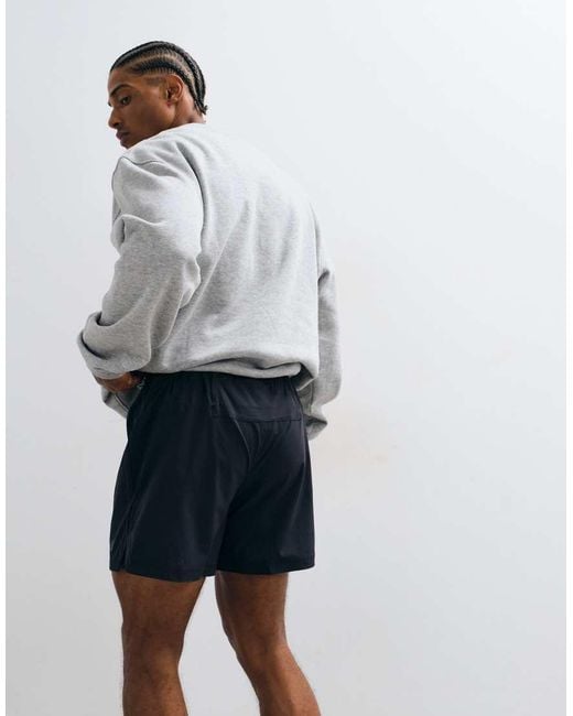 New Balance Gray Rc Essential Short 5" for men