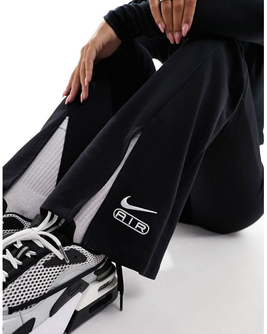 Air - leggings a zampa a vita alta di Nike in Black