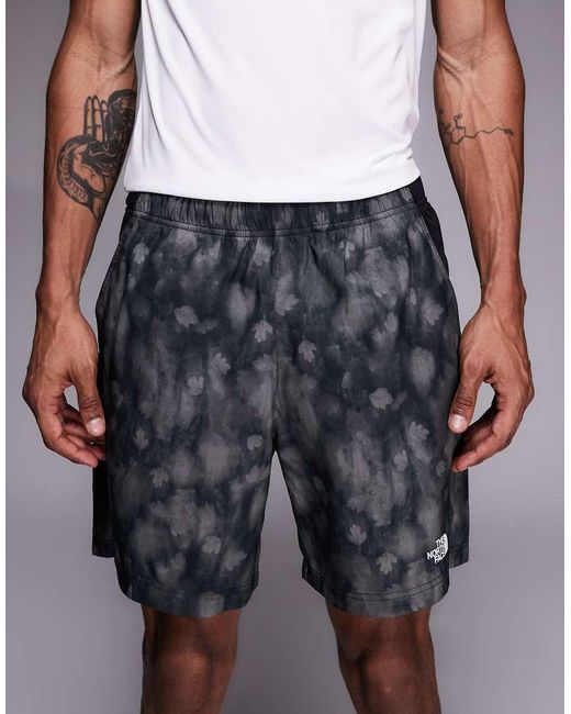 The North Face Gray 24/7 Logo 7" Short for men