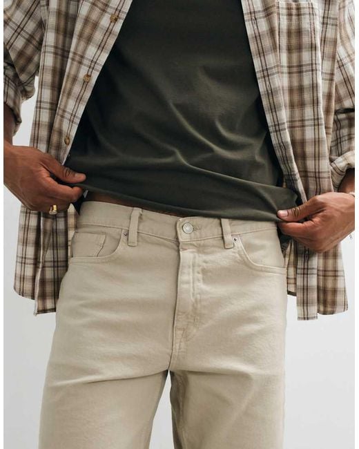 Mango Natural Denim Shorts for men
