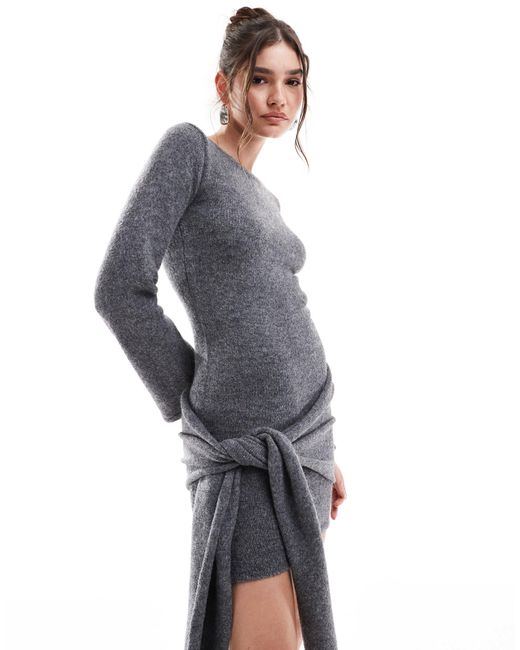 4th & Reckless Gray – pulloverkleid aus strick