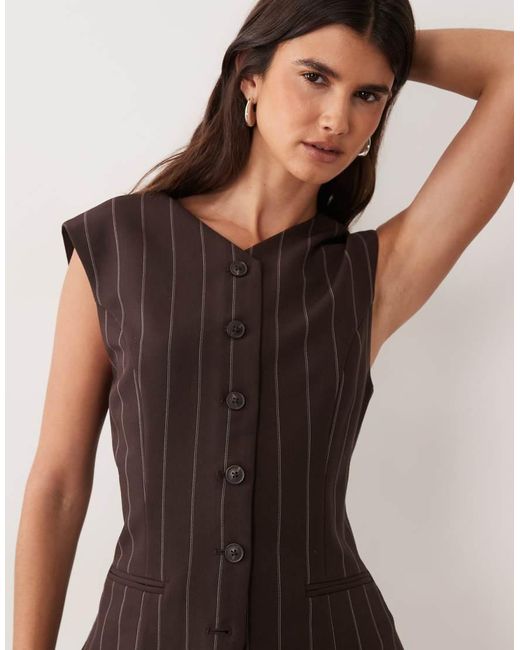 Abercrombie & Fitch Black Longline V-neck Waistcoat