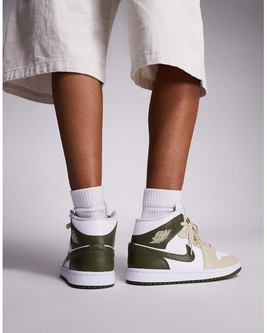 Nike Metallic Nike Air 1 Mid Trainers