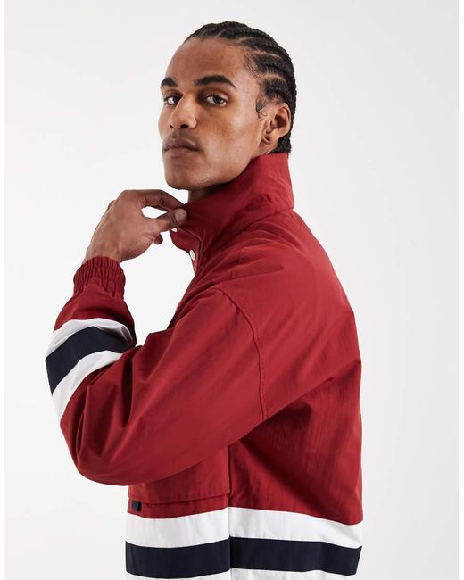 Tommy Hilfiger Red Reversible Regatta Windbreaker Jacket for men