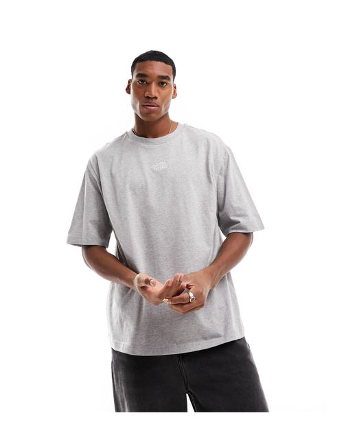 The North Face Gray Oversized Heavyweight T-shirt for men