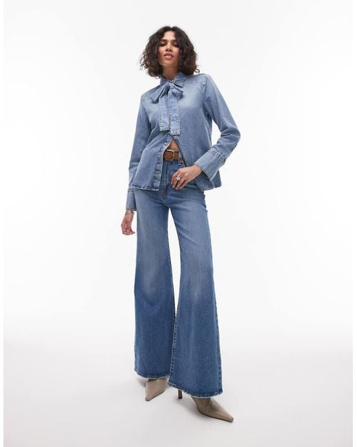 Camicia di Mango in Blue