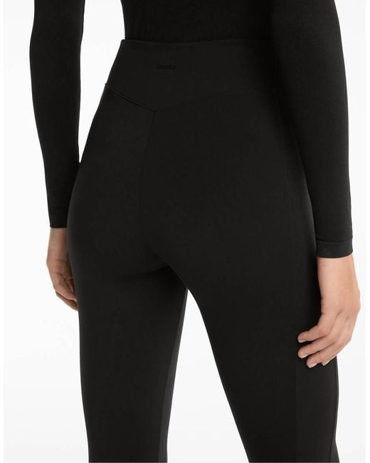 Oysho Black Warm High-Rise Ankle-Length Leggings With Pockets 70 Cm