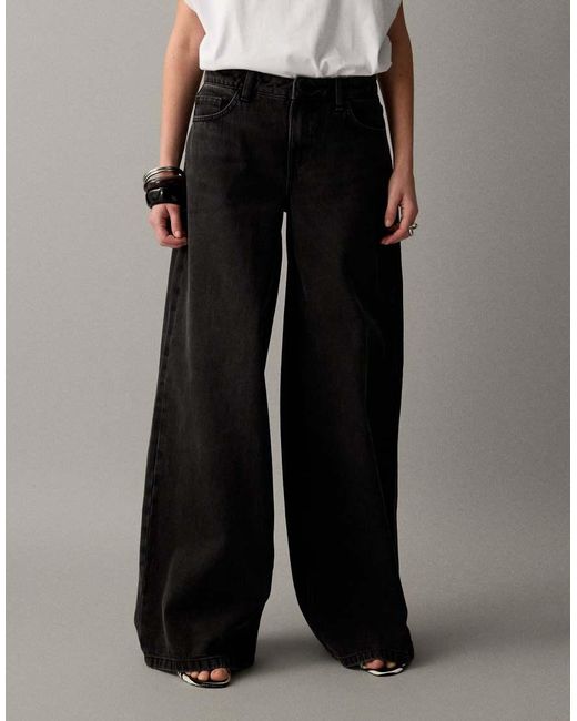 Noisy May Black Low Rise Wide Leg Jeans