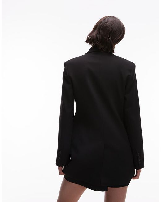 Mango Black Capsule Longline Blazer Co-Ord