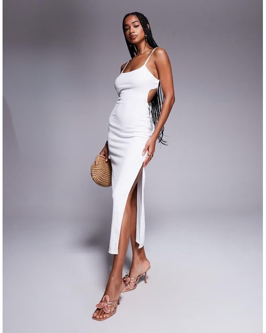 Princess Polly Purple V Neck Cross Back Maxi Dress