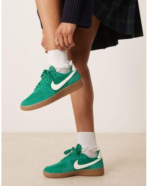 Nike Green Field General Trainers