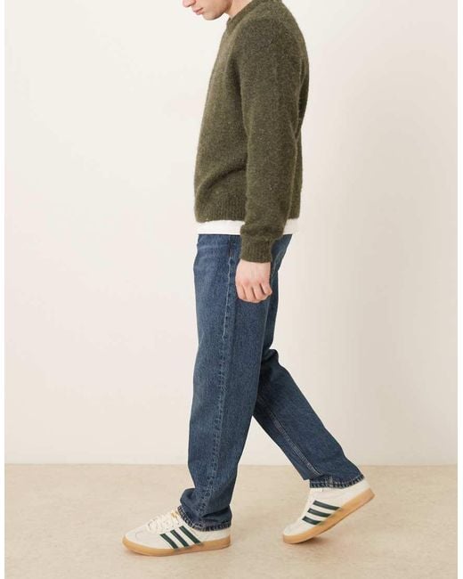 Mango Blue Moby 100% Cotton Straight Jeans for men