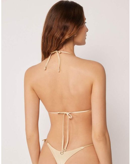 Calzedonia Natural Triangle Bikini Top Minimal Fit